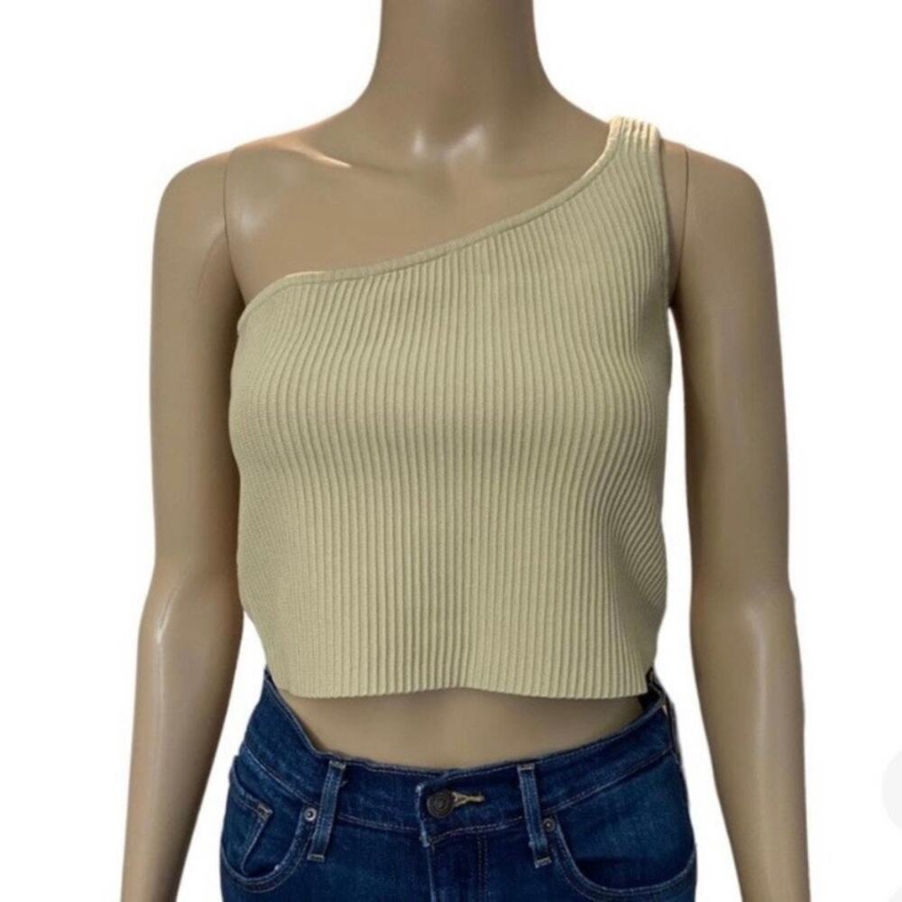 Le Lis One Shoulder Crop Top Size S